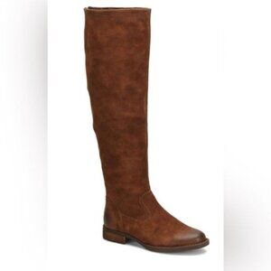 NEW Born Over The Knee Boots Womens 7.5 Chocolate Brown Suede Renaissance Castle
